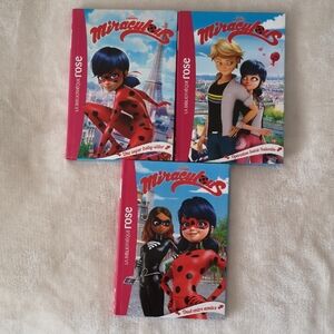Set of 3 French books for young readers: Miraculous